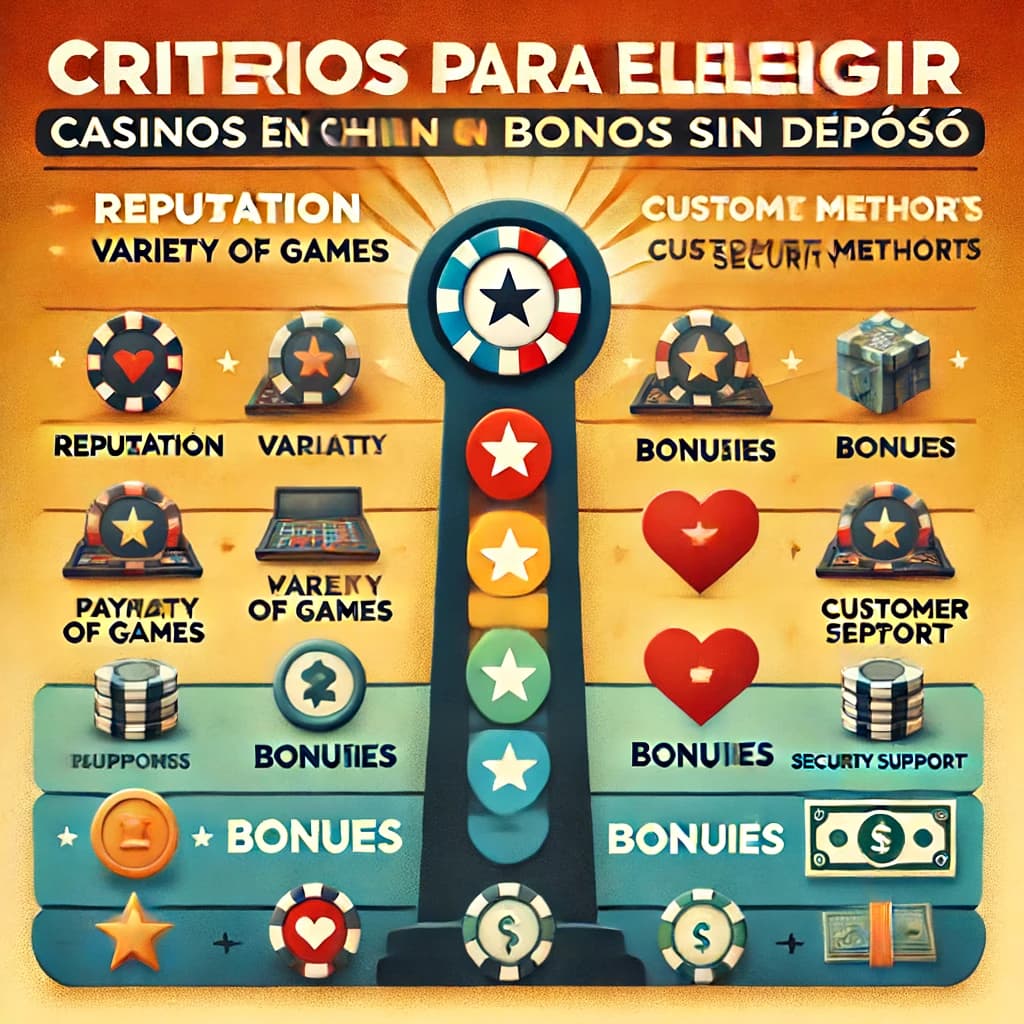 Criterios para Elegir Casinos en Chile con Bonos sin Depósito