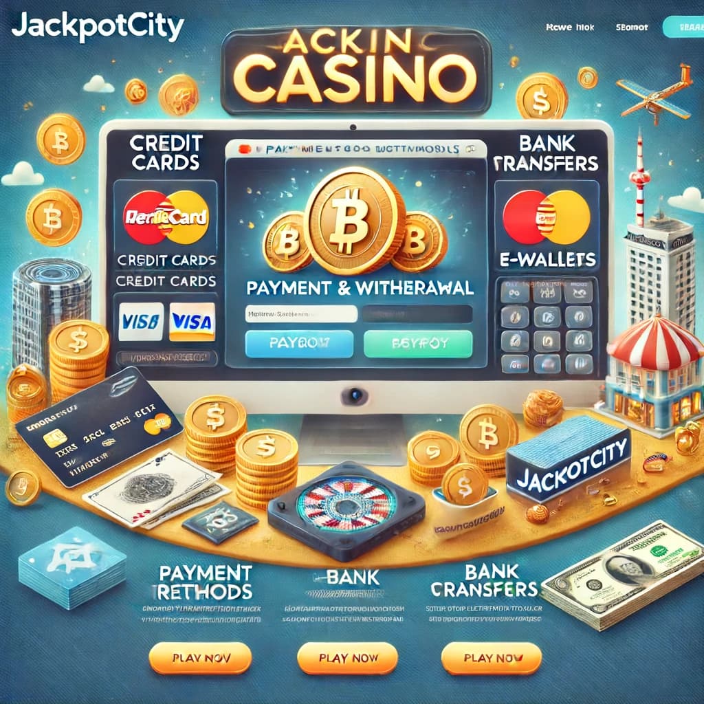 Métodos de pago y retiro en el casino en línea JackpotCity